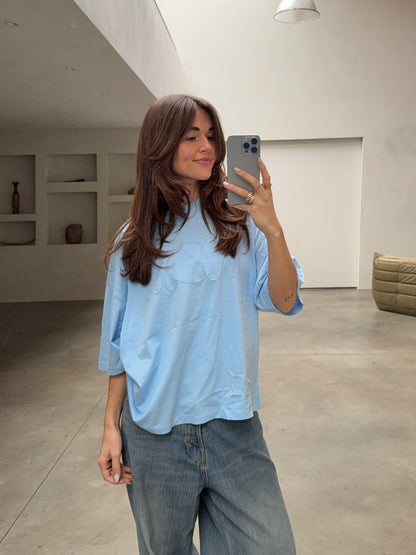 oversized tee arctic blue