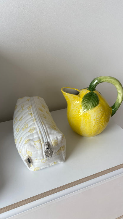 cosmetic bag lemons