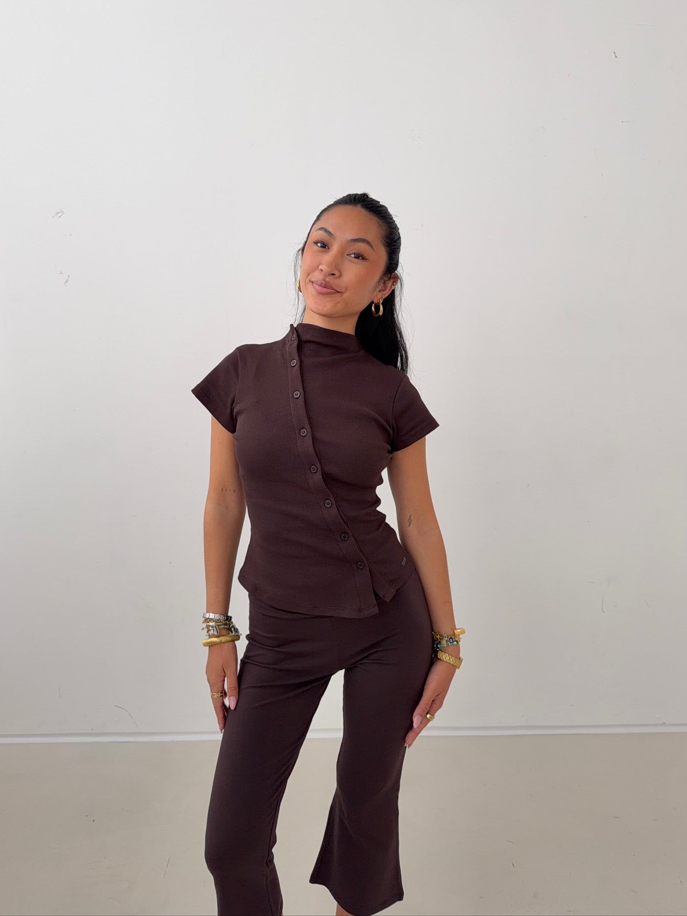 Cardigan Cocoa | Asymmetric Fit | Nom Originals