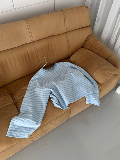 oversized longsleeve blue stripes