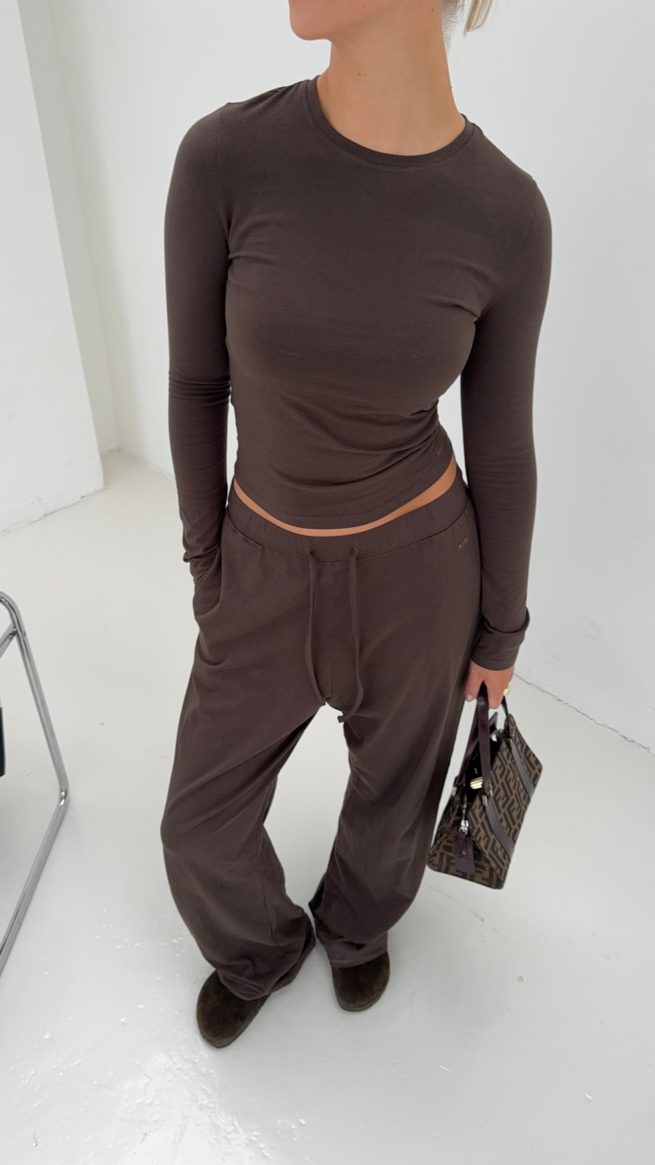 all day sweat pants brown