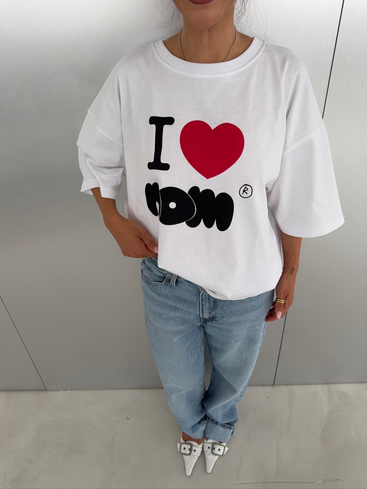 oversized tee - i love nom