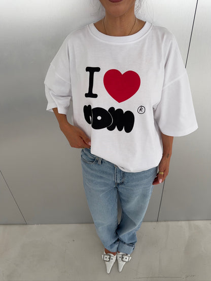 oversized tee - i love nom