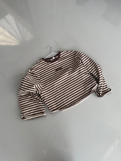 oversized longsleeve mocha stripes