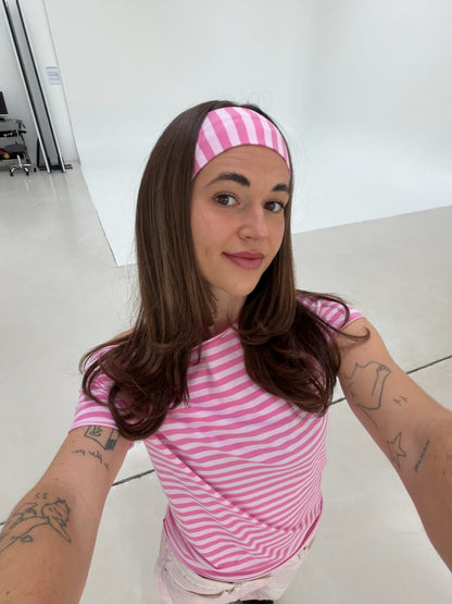 x lethilda hairband magenta stripes