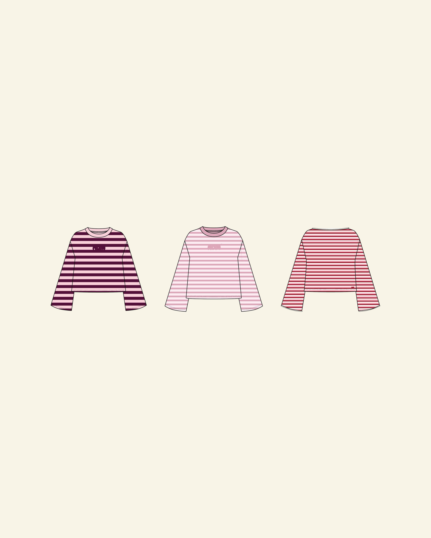 valentines longsleeve trio (pre-order)