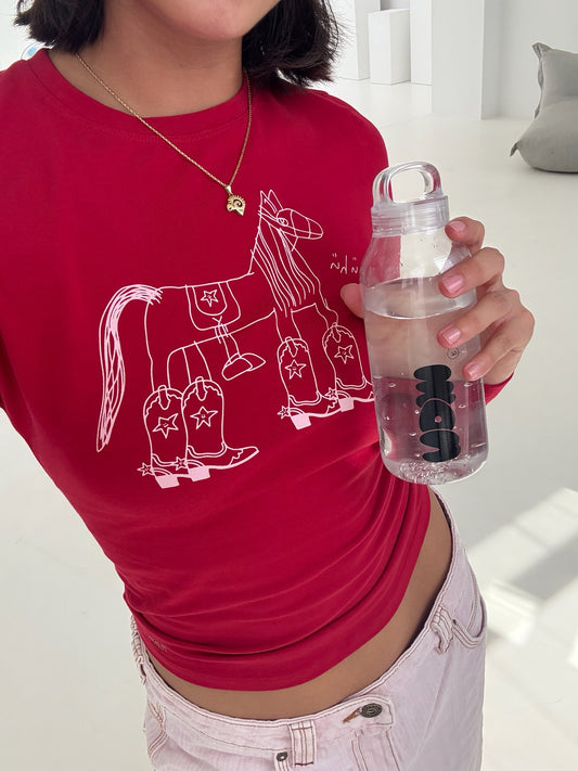 soft longsleeve long - chili red horse