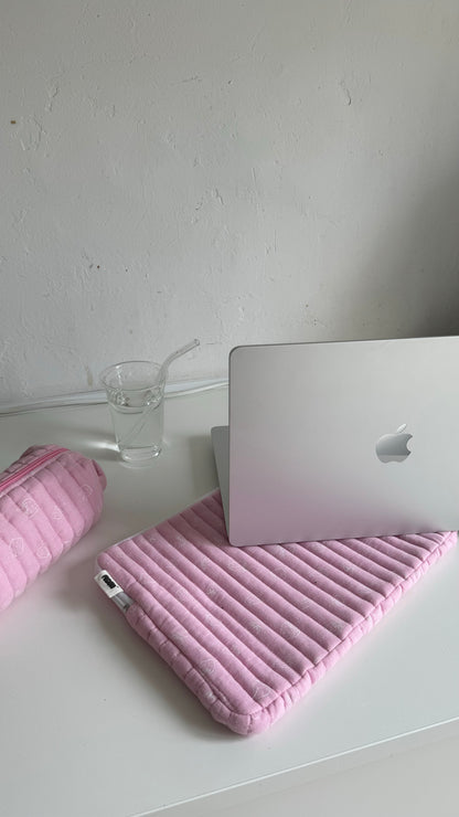 cosmetic bag pink berries