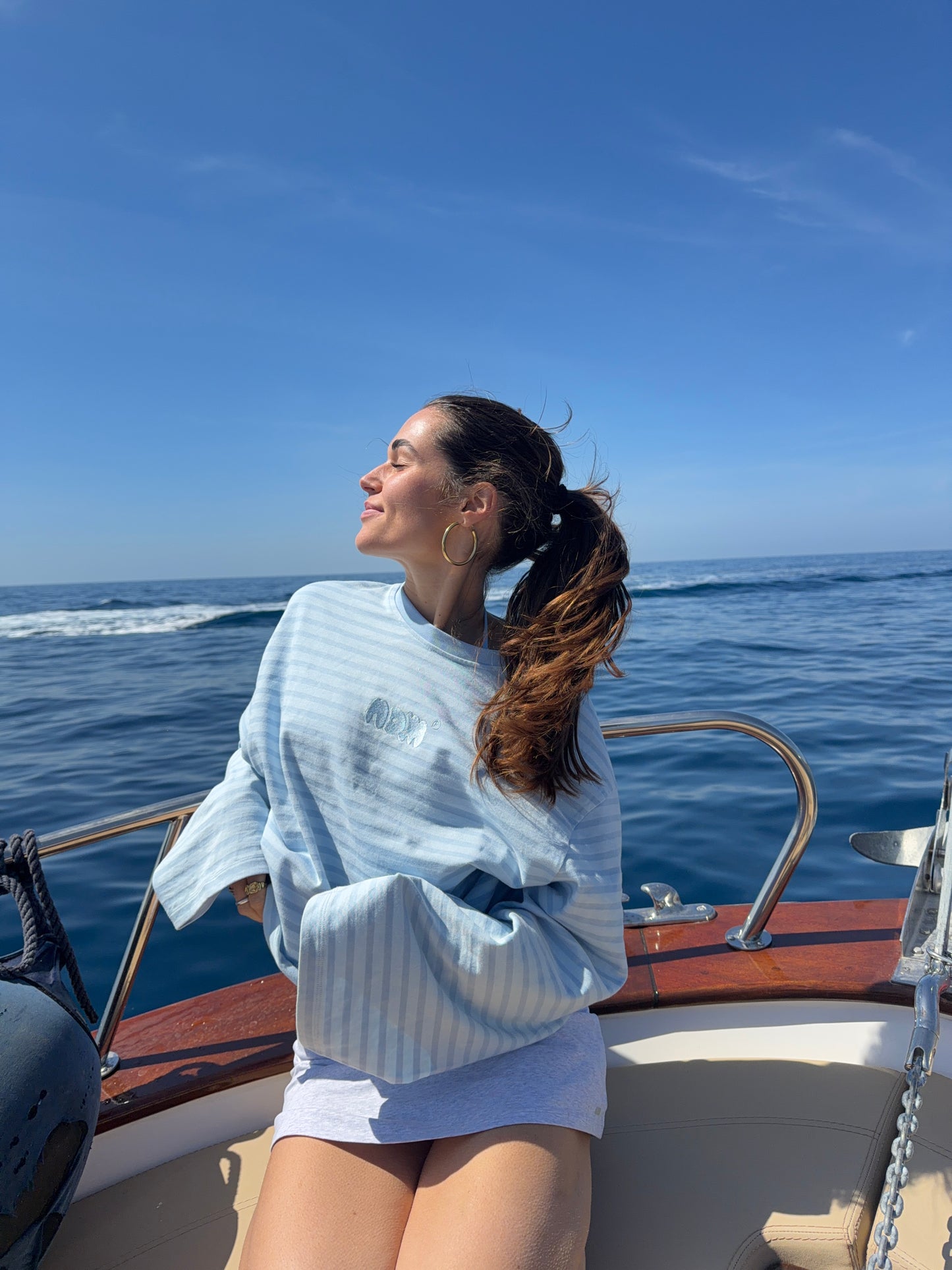 oversized longsleeve blue stripes