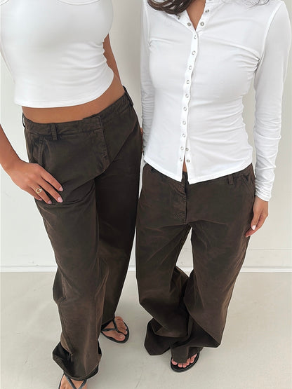 cargo pants black with wash