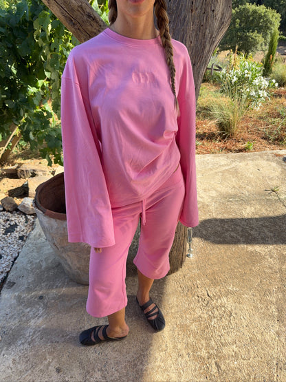 hot pink capri set