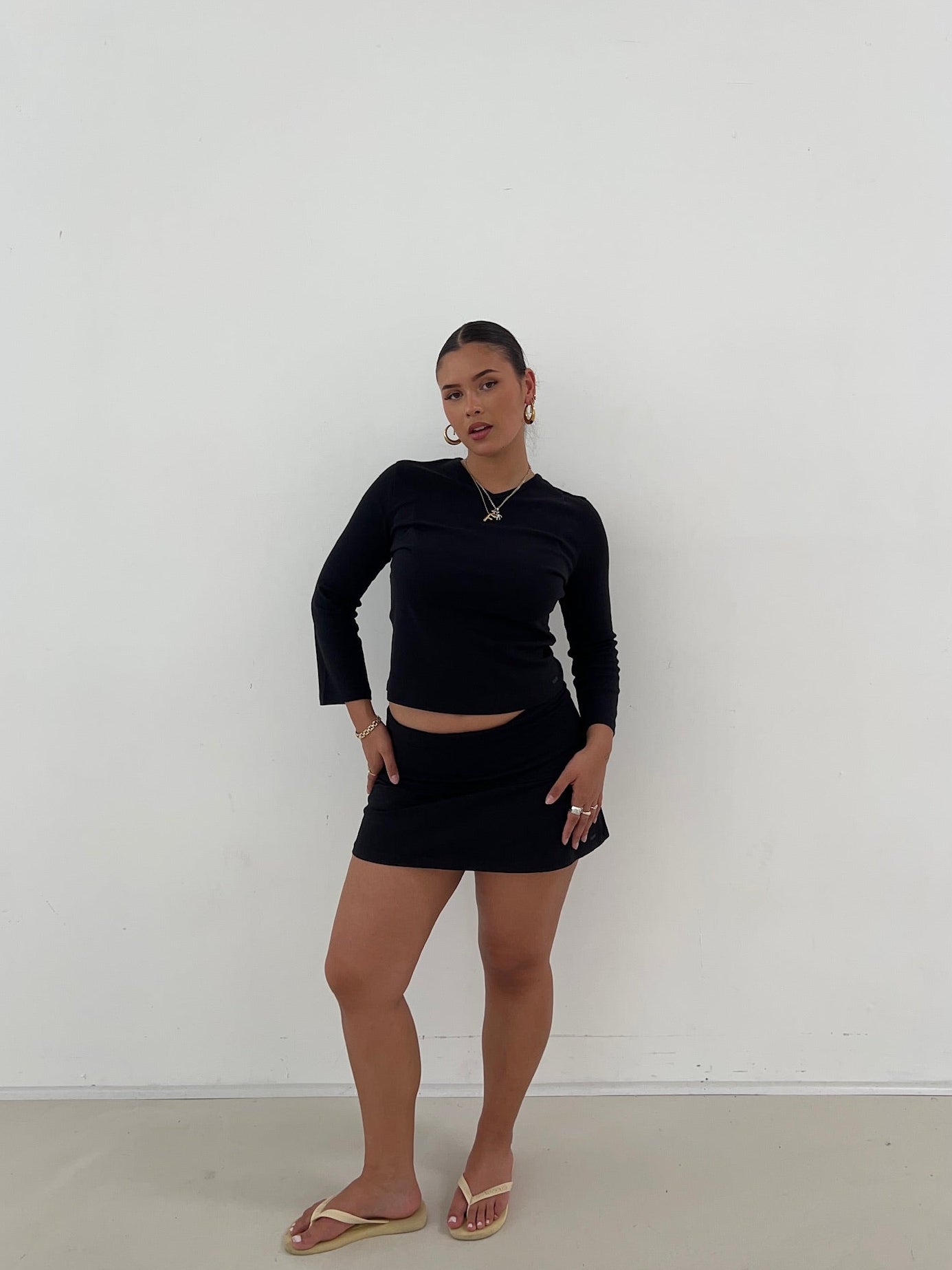Soft Skirt Set Black | Buttery Soft | Nom Originals