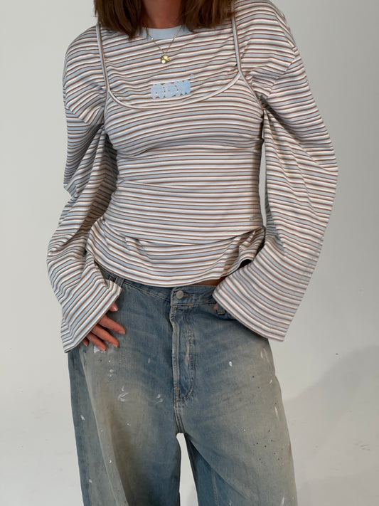 blue cream set
