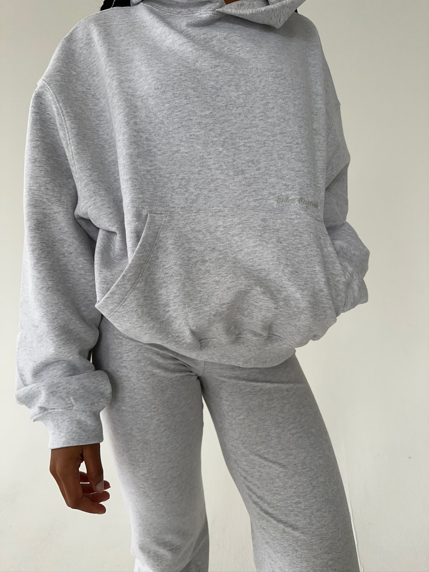 hoodie grey melange