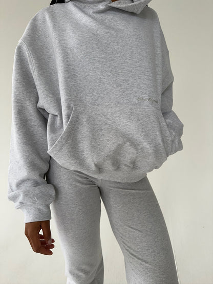 hoodie grey melange