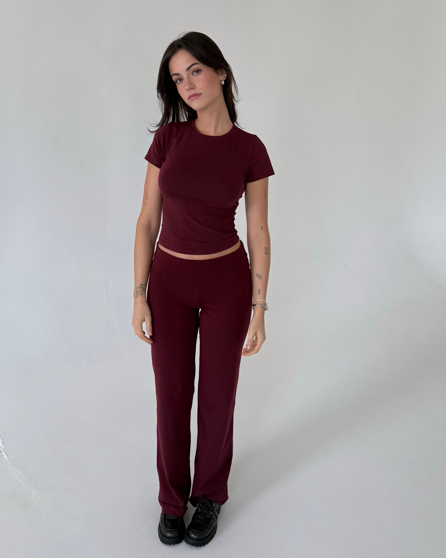 X Fabi Dark Red Organic Cotton Soft Pants – Nom Originals