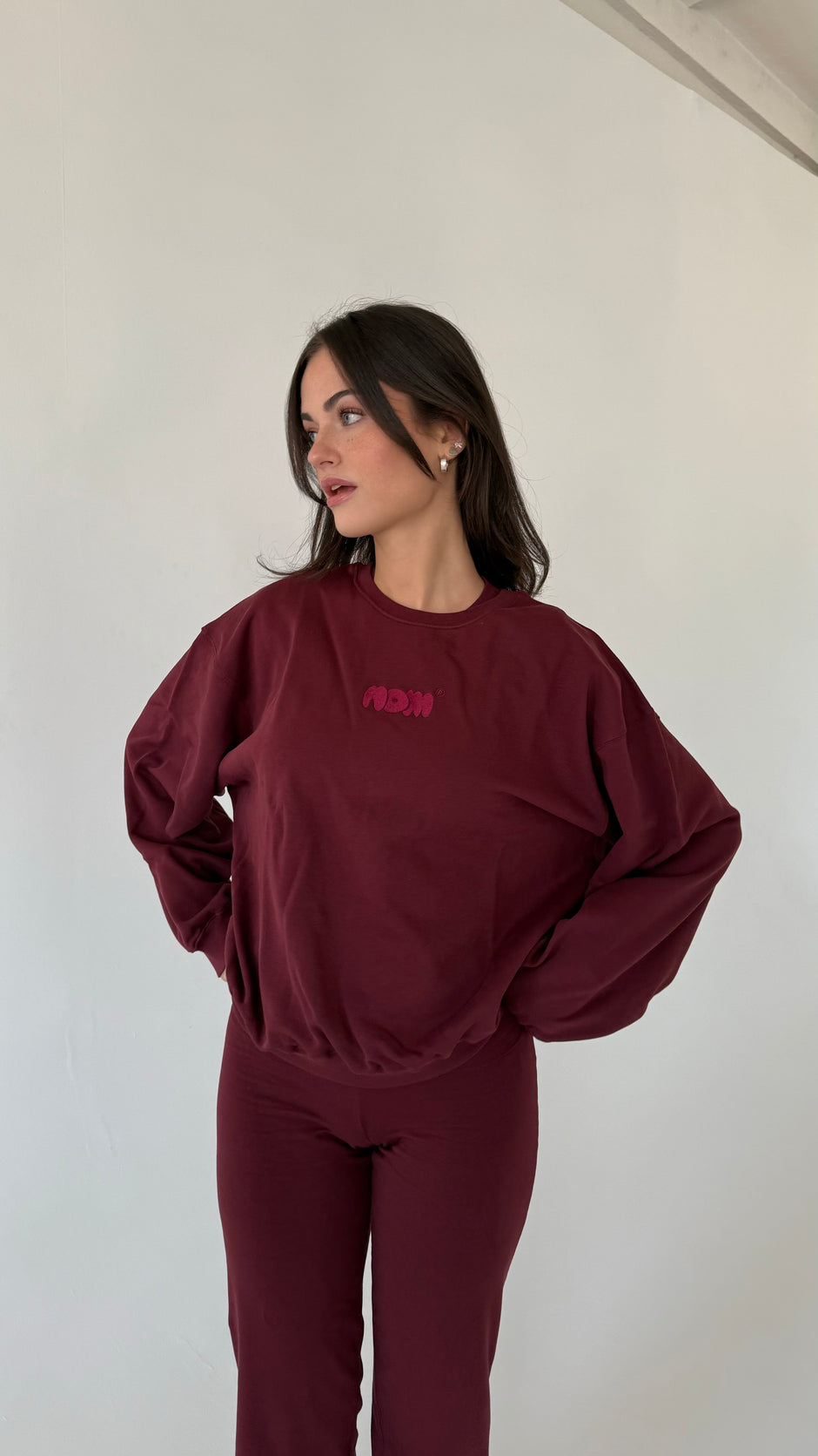 x fabi - sweater dark red