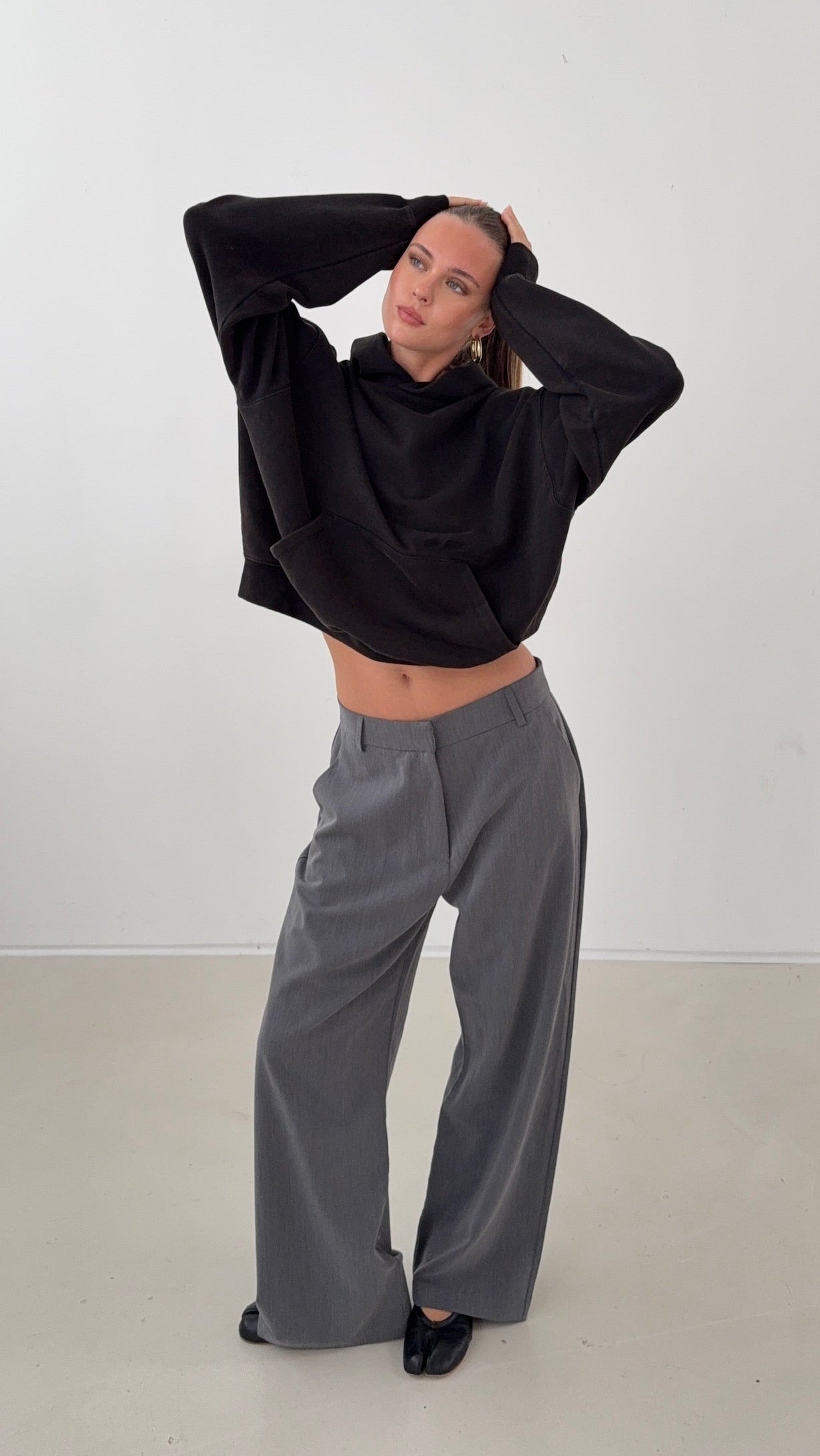 All Day Suit Pants Grey | Relaxed Wide Fit | Nom Originals L / regular All Day Suit Pants Grey | Relaxed Wide Fit | Nom Originals L / regular