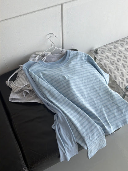 oversized longsleeve blue stripes