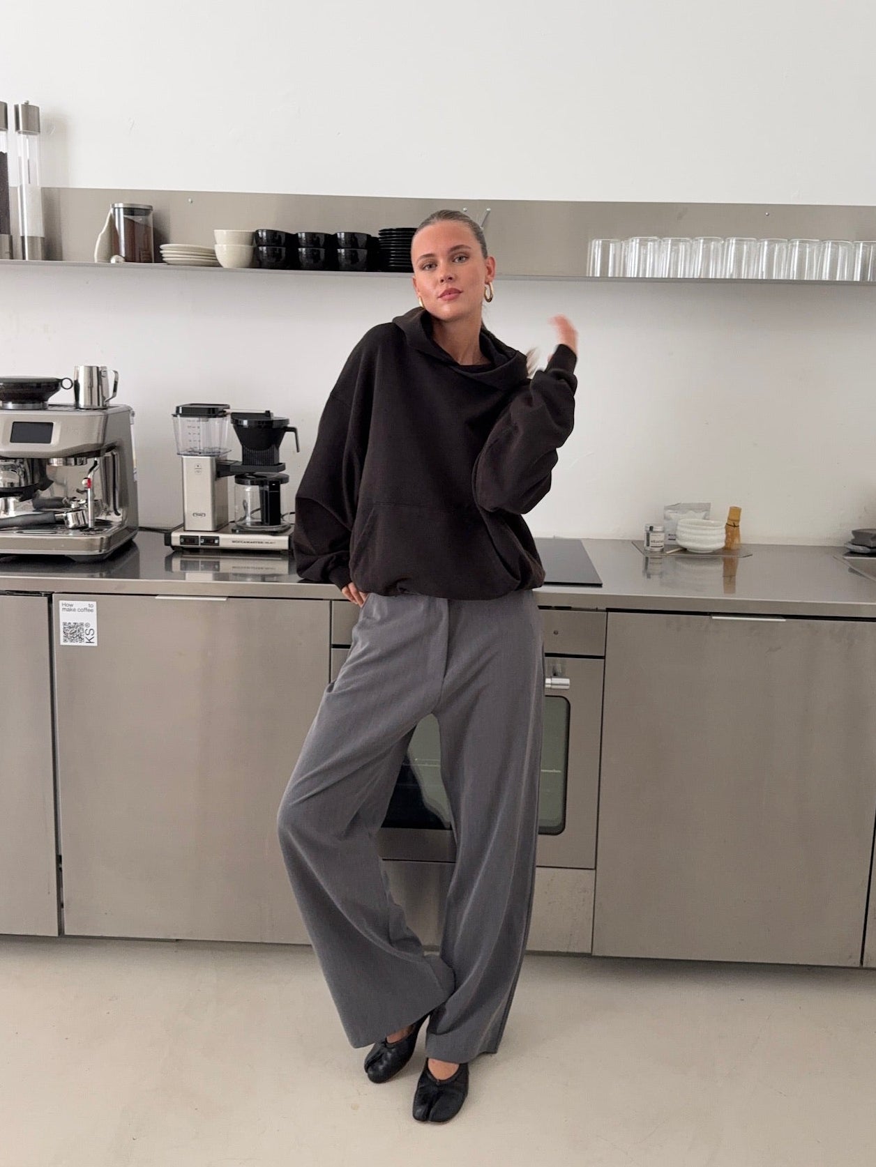 All Day Suit Pants Grey | Relaxed Wide Fit | Nom Originals
