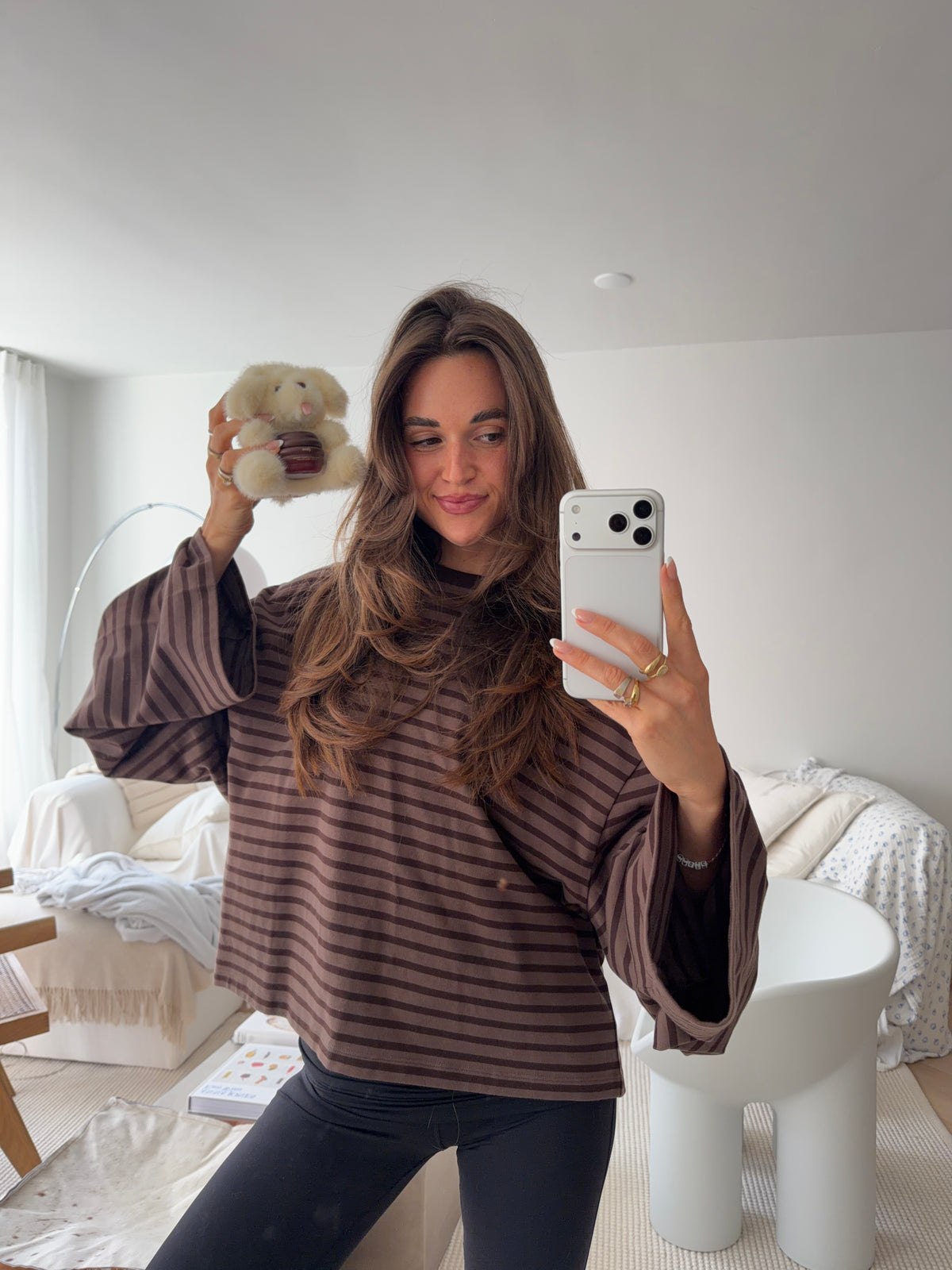 oversized longsleeve brown stripes
