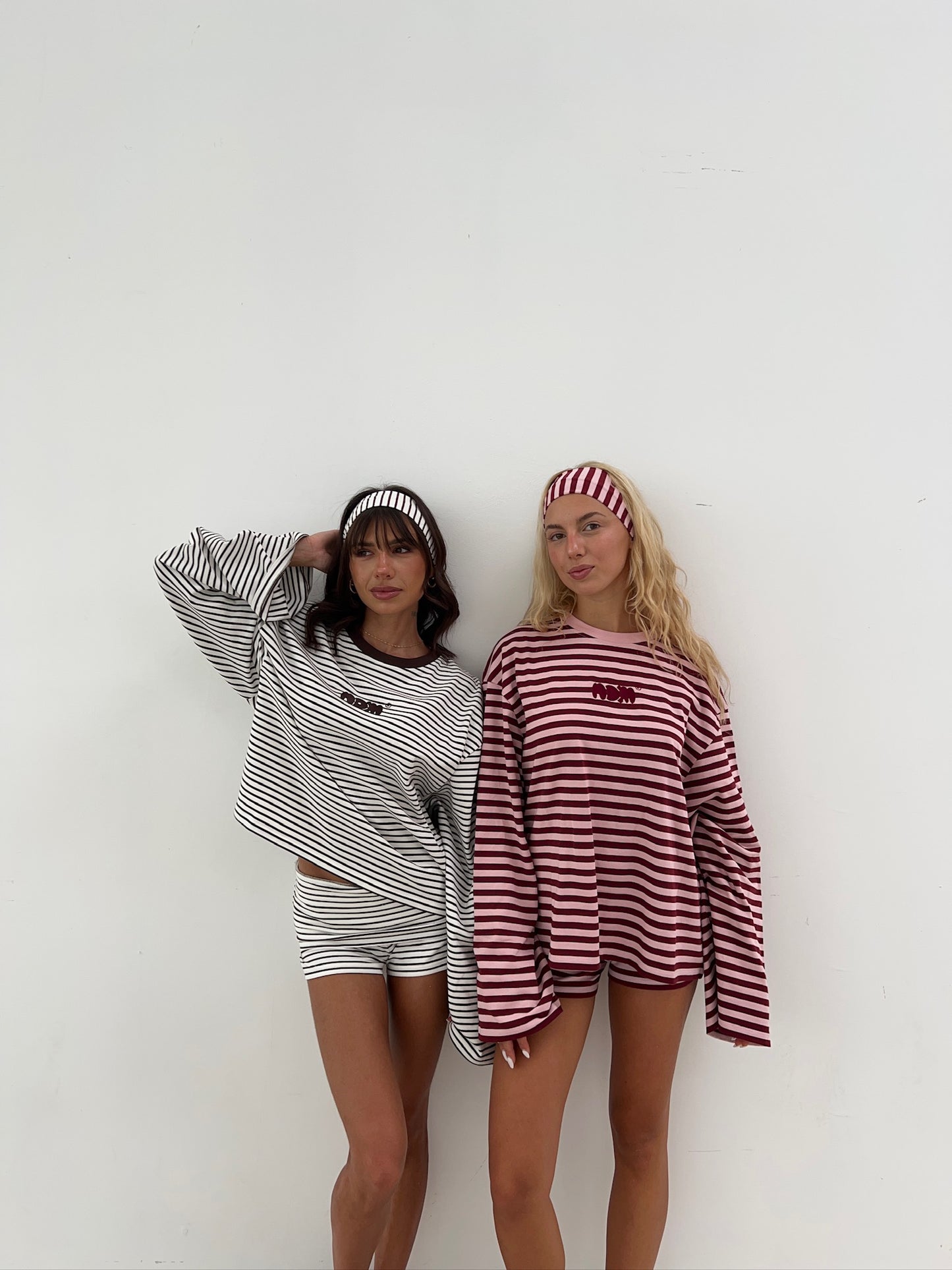 oversized longsleeve long pink red stripes