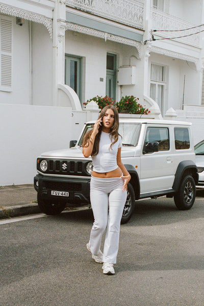 soft pants grey melange