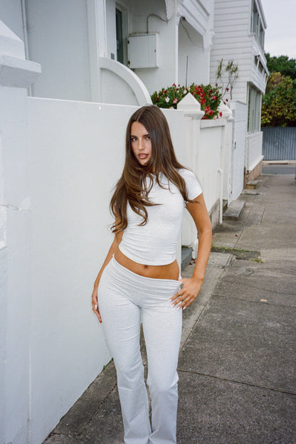 soft pants grey melange
