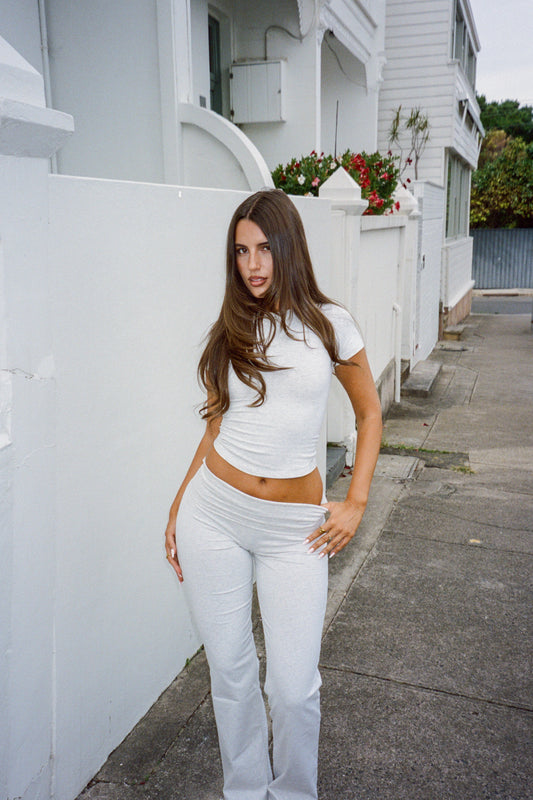 soft pants grey melange