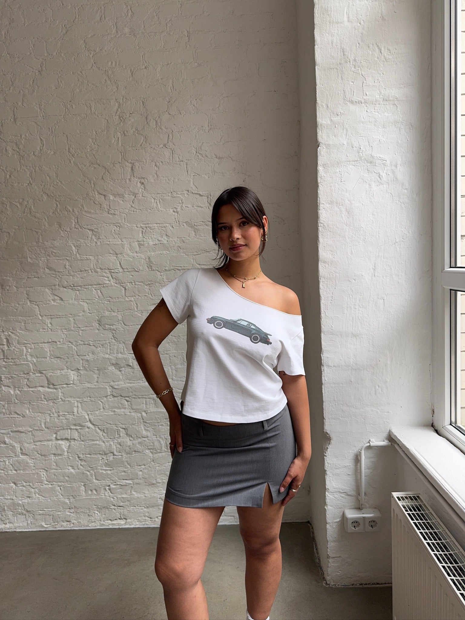 Tシャツ(半袖+袖なし) andmary Connie offshoulder tops ANDMARY】Emily offshoulder tops