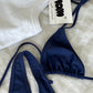bikini set dark blue
