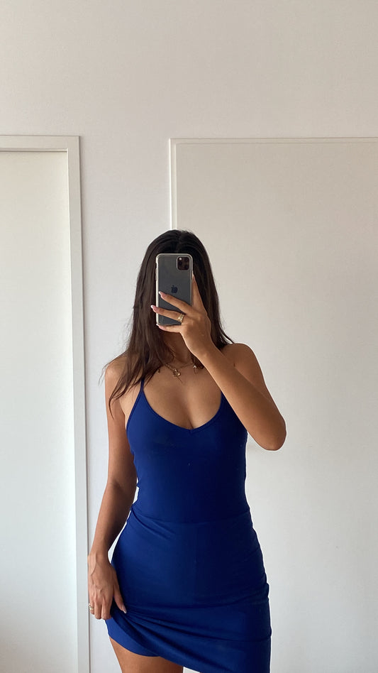 sport dress dark blue